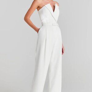 NADINE MERABI, Vanessa White Jumpsuit, S